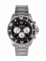 Thorton Ανδρικό Ρολόι 44mm Χρονογράφος Μπαταρίας με Ασημί Μεταλλικό Μπρασελέ - Image 2