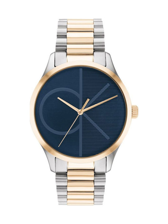 Calvin Klein Iconic Ανδρικό Ρολόι 40mm Μπαταρίας με Μεταλλικό Μπρασελέ kod 25200165 - Image 3