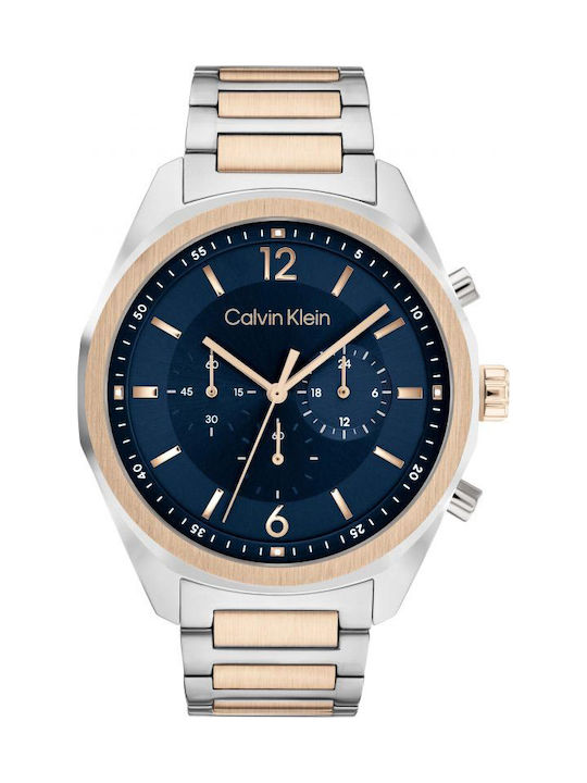 Calvin Klein Force Ανδρικό Ρολόι 44mm Χρονογράφος Μπαταρίας με Μεταλλικό Μπρασελέ kod 25200265 - Image 2