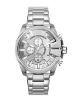 Diesel Baby Chief Ανδρικό Ρολόι 43mm Χρονογράφος Μπαταρίας με Ασημί Μεταλλικό Μπρασελέ KOD DZ 4652