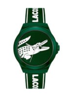Lacoste Neocroc Ανδρικό Ρολόι 42mm Χρονογράφος Μπαταρίας με Πράσινο Καουτσούκ Λουράκι KOD2011309