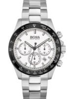 Boss Hero Ανδρικό Ρολόι 43mm Χρονογράφος Μπαταρίας με Ασημί / Ασημί Μεταλλικό Μπρασελέ kod 1514130