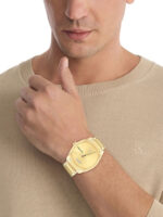 Calvin Klein Progress Ανδρικό Ρολόι 42mm Μπαταρίας με Χρυσό Μεταλλικό Μπρασελέ kod 25200447 - Image 2