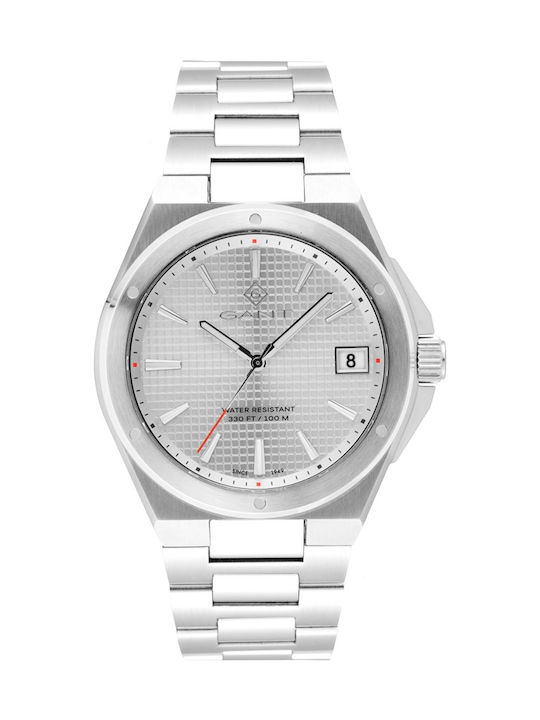 Gant Marshfield Ανδρικό Ρολόι Μπαταρίας με Ασημί Μεταλλικό Μπρασελέ KOD G192002 - Image 1