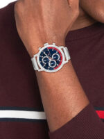 Tommy Hilfiger Rocky Ανδρικό Ρολόι Χρονογράφος Μπαταρίας με Ασημί Μεταλλικό KOD1792179 Μπρασελέ - Image 3