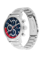 Tommy Hilfiger Rocky Ανδρικό Ρολόι Χρονογράφος Μπαταρίας με Ασημί Μεταλλικό KOD1792179 Μπρασελέ - Image 4