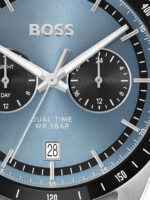 Boss Tourmaster Ανδρικό Ρολόι 41mm Μπαταρίας με Ασημί Μεταλλικό Μπρασελέ kod1514286 - Image 6