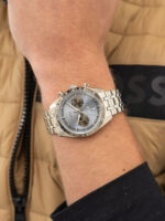 Boss Tourmaster Ανδρικό Ρολόι 41mm Μπαταρίας με Ασημί Μεταλλικό Μπρασελέ kod1514286 - Image 2