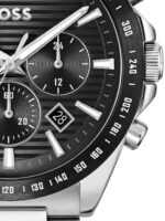 Boss Strike Ανδρικό Ρολόι 41mm Χρονογράφος Μπαταρίας με Ασημί Μεταλλικό Μπρασελέ kod 1514290 - Image 6