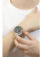 Citizen Ανδρικό Ρολόι 43mm Χρονογράφος Eco - Drive με Ασημί Μεταλλικό Μπρασελέ - Image 3