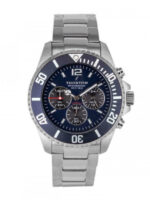 Thorton Ανδρικό Ρολόι 44mm Χρονογράφος Μπαταρίας με Ασημί Μεταλλικό Μπρασελέ - Image 2