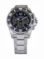 Thorton Ανδρικό Ρολόι 44mm Χρονογράφος Μπαταρίας με Ασημί Μεταλλικό Μπρασελέ - Image 4