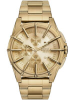 Diesel Ανδρικό Ρολόι 44mm Χρονογράφος Μπαταρίας με Χρυσό Μεταλλικό Μπρασελέ  KOD DZ4659