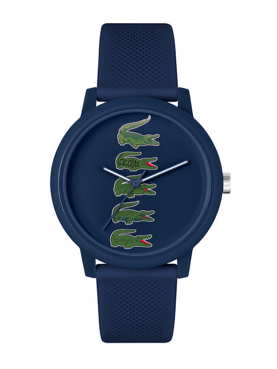 Lacoste Ανδρικό Ρολόι 42mm Μπαταρίας με Μπλε Καουτσούκ Λουράκι KOD 2011281 - Image 1