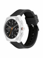 Tommy Hilfiger Connor Ανδρικό Ρολόι 44mm Χρονογράφος Μπαταρίας με Μαύρο Καουτσούκ Λουράκι - Image 4