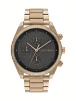 Calvin Klein Impact Ανδρικό Ρολόι 44mm Μπαταρίας με Χρυσό Μεταλλικό Μπρασελέ - Image 3