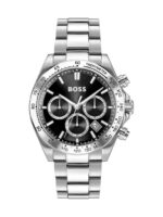 Boss Hero Ανδρικό Ρολόι Χρονογράφος Μπαταρίας με Ασημί Μεταλλικό Μπρασελέ1514267 kod