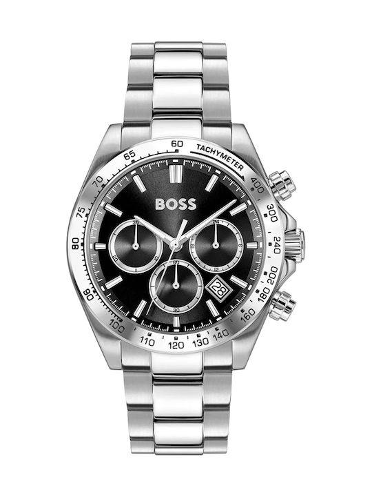 fixedratio_20250909121123_hugo_boss_hero_andriko_roloi_chronografos_mpatarias_me_asimi_metalliko_mprasele_1514267 Boss Hero Ανδρικό Ρολόι Χρονογράφος Μπαταρίας με Ασημί Μεταλλικό Μπρασελέ1514267 kod - Image 1