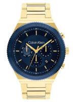 Calvin Klein Fearless Ανδρικό Ρολόι 44mm Χρονογράφος Μπαταρίας με Χρυσό Μεταλλικό Μπρασελέ kod 25200302 - Image 2