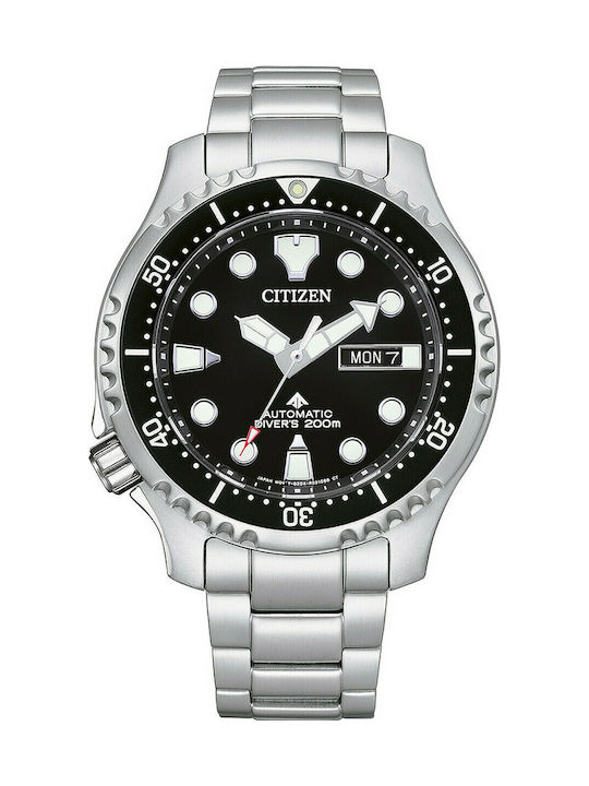 Citizen Promaster Dive Ανδρικό Ρολόι 44mm Αυτόματο με Ασημί Μεταλλικό Μπρασελέ - Image 1