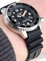 Citizen Promaster Marine Ανδρικό Ρολόι 41mm Αυτόματο με Μαύρο Καουτσούκ Λουράκι