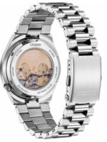 Citizen Ανδρικό Ρολόι 40mm Αυτόματο με Ασημί Μεταλλικό Μπρασελέ - Image 5