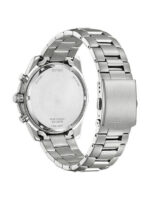Citizen Ανδρικό Ρολόι 44mm Χρονογράφος Μπαταρίας με Ασημί Μεταλλικό Μπρασελέ - Image 5