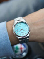 Citizen Tsuyosa Ανδρικό Ρολόι 40mm Αυτόματο με Ασημί Μεταλλικό Μπρασελέ