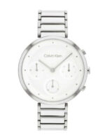 Calvin Klein Γυναικείο Ρολόι 37mm Μπαταρίας με Ασημί Μεταλλικό Μπρασελέ