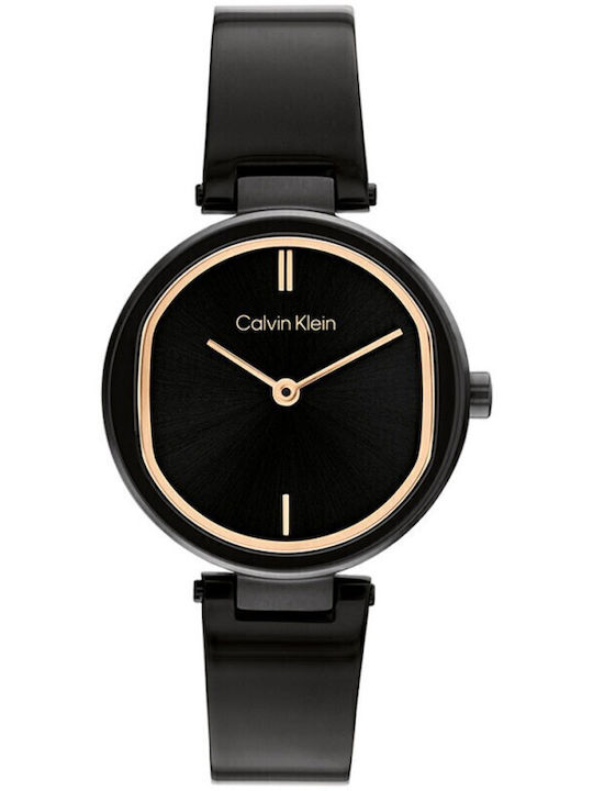 Calvin Klein Γυναικείο Ρολόι 30mm Μπαταρίας με Μαύρο Μεταλλικό Μπρασελέ - Image 2