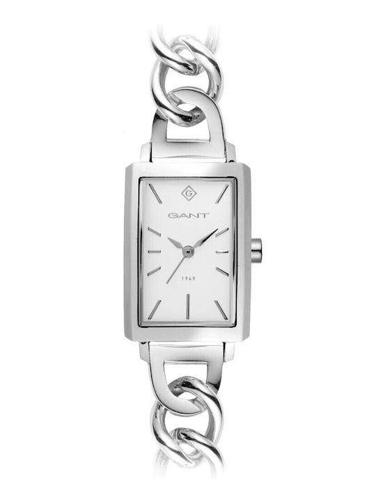 Gant Utica Silver Γυναικείο Ρολόι 20mm Μπαταρίας με Ασημί Μεταλλικό Μπρασελέ KODG179001 - Image 1