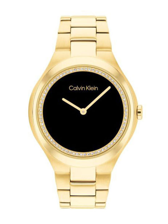 Calvin Klein Admire Γυναικείο Ρολόι 30mm Μπαταρίας με Χρυσό Μεταλλικό Μπρασελέ - Image 2