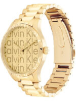 Calvin Klein Iconic Γυναικείο Ρολόι 40mm Χρονογράφος Μπαταρίας με Χρυσό Μεταλλικό Μπρασελέ kod 25200327