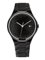 Tommy Hilfiger Juliette Γυναικείο Ρολόι 40mm Χρονογράφος Μπαταρίας με Μαύρο Μεταλλικό Μπρασελέ KOD 1782644