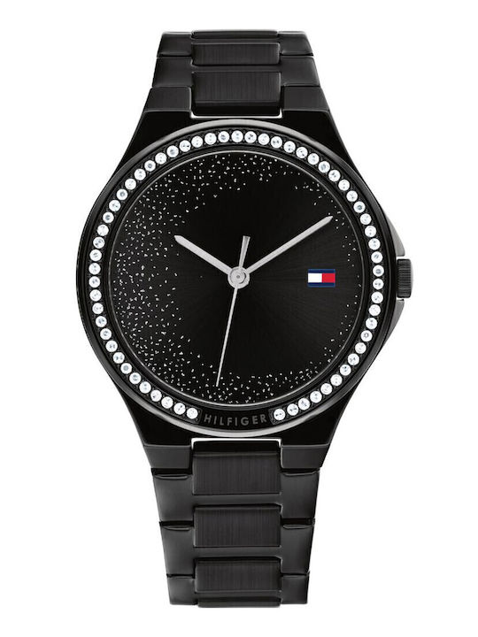 Tommy Hilfiger Juliette Γυναικείο Ρολόι 40mm Χρονογράφος Μπαταρίας με Μαύρο Μεταλλικό Μπρασελέ KOD 1782644 - Image 1