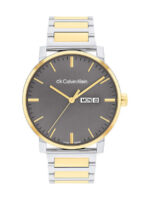 Calvin Klein Two Tone  Ανδρικά Ρολόγια 44mm Μπαταρίας με Γκρι Μεταλλικό Μπρασελέ kod 25000070