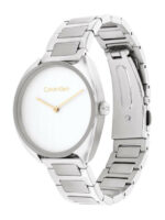 Calvin Klein Γυναικείο Ρολόι 34mm Μπαταρίας με Ασημί Μεταλλικό Μπρασελέ