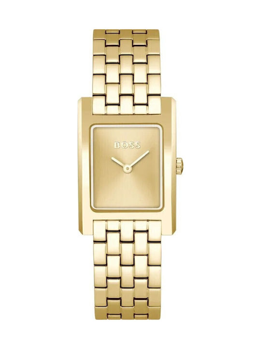 Γυναικείο Ρολόι Boss 1502744 Ανοξείδωτο Ατσάλι Χρυσό Καντράν Χρυσό Μπρασελέ - Image 1