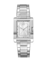 DKNY Γυναικείο Ρολόι 33.5mm Χρονογράφος Μπαταρίας με Ασημί Μεταλλικό Μπρασελέ