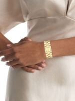 Calvin Klein Meridian Γυναικείο Ρολόι 22mm Μπαταρίας με Χρυσό Μεταλλικό Μπρασελέ - Image 2