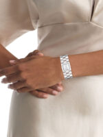 Calvin Klein Meridian Γυναικείο Ρολόι 22mm Μπαταρίας με Ασημί Μεταλλικό Μπρασελέ - Image 5