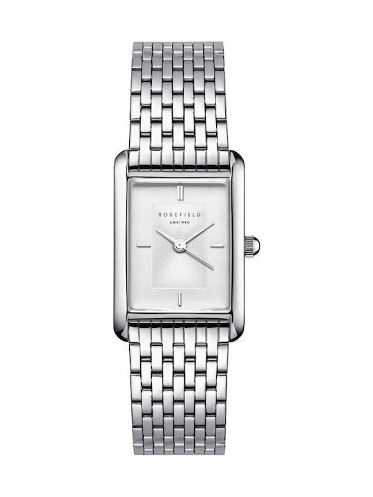 Rosefield Γυναικείο Ρολόι 30.6mm Μπαταρίας με Ασημί Μεταλλικό Μπρασελέ - Image 2