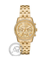 Michael Kors Ritz Γυναικείο Ρολόι 35mm Χρονογράφος Μπαταρίας με Χρυσό Μεταλλικό Μπρασελέ KOD MK 7530