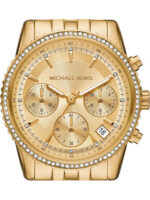 Michael Kors Ritz Γυναικείο Ρολόι 35mm Χρονογράφος Μπαταρίας με Χρυσό Μεταλλικό Μπρασελέ KOD MK 7530 - Image 3