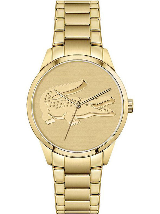 Lacoste Ladycroc Γυναικείο Ρολόι 36mm Μπαταρίας με Χρυσό Μεταλλικό Μπρασελέ KOD 2001175 - Image 2