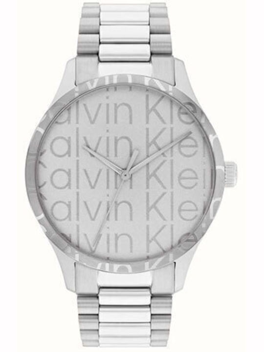 Calvin Klein Iconic Γυναικείο Ρολόι 42mm Μπαταρίας με Ασημί Μεταλλικό Μπρασελέ kod 25200342 - Image 1
