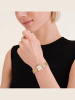 Rosefield Γυναικείο Ρολόι 30mm Χρονογράφος Μπαταρίας με Χρυσό Μεταλλικό Μπρασελέ - Image 2