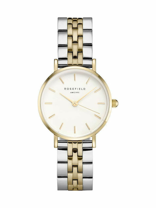 Rosefield Small Edit Γυναικείο Ρολόι 26mm Μπαταρίας με Ασημί Μεταλλικό Μπρασελέ - Image 2
