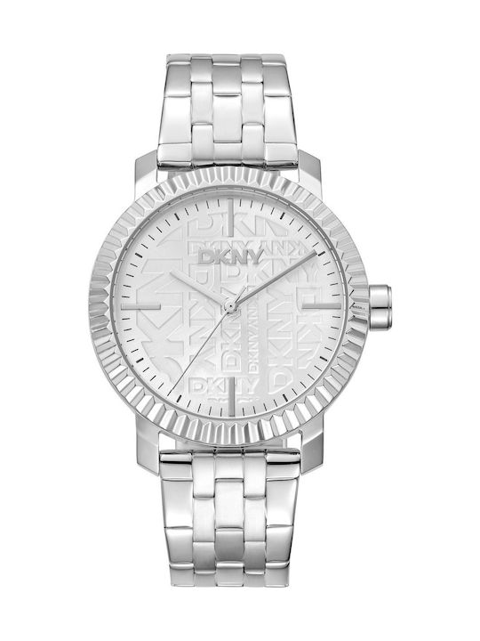 fixedratio_20250916022455_dkny_chambers_gynaikeio_roloi_36mm_chronografos_mpatarias_me_asimi_metalliko_mprasele_dk1l053m0015 DKNY Chambers Γυναικείο Ρολόι 36mm Χρονογράφος Μπαταρίας με Ασημί Μεταλλικό Μπρασελέ - Image 1