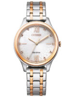 Citizen Eco-Drive Elegant Collection Γυναικείο Ρολόι 30mm Μπαταρίας με Ασημί Μεταλλικό Μπρασελέ - Image 2